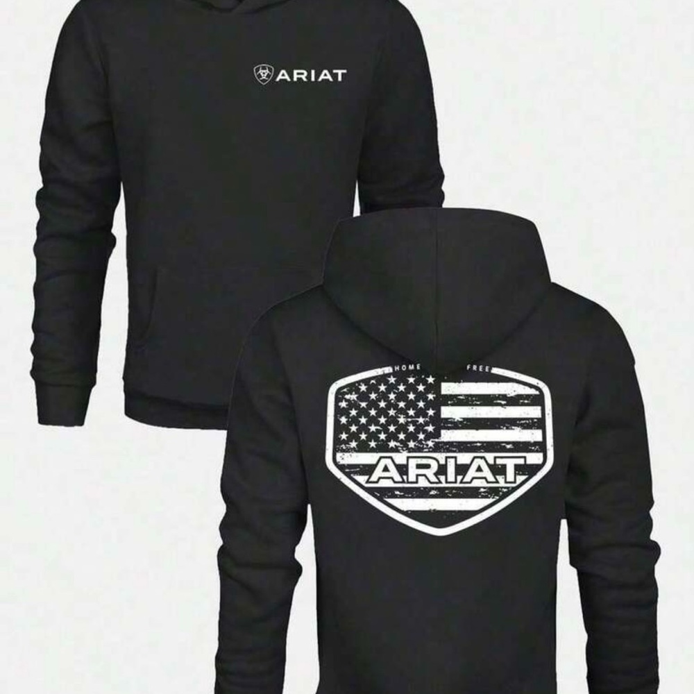 Men’s Graphic Hoodie – Black, Size 14 (Oversized XXL)
